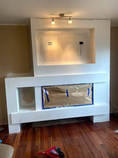 Custom Built-In Entertainment Wall — completed project